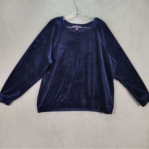 Gloria Vanderbilt Ladies' Velour Top women size small.